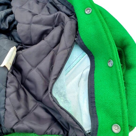 Varsity Letterman Jacket Girls Drill Dance Team Green Wool Alyssa Size Small - Picture 11 of 14